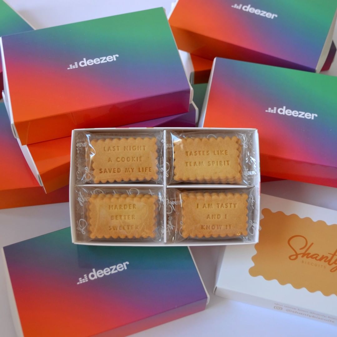 Shanty biscuits personnalisés Deezer Shanty biscuits personnalisés Deezer